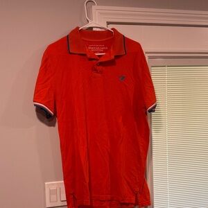 American Eagle Outfitters Men's Vibrant Red Polo